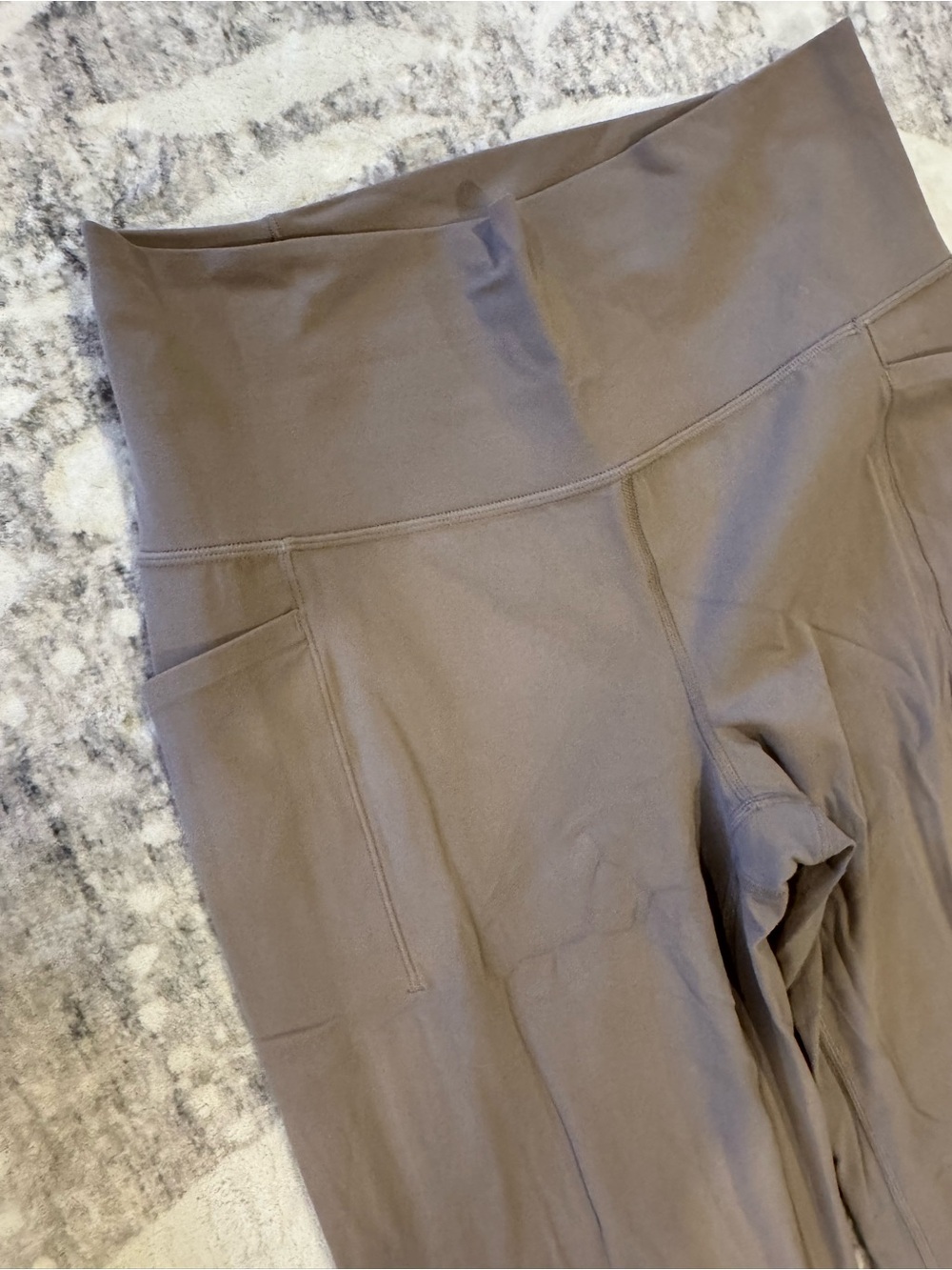 Athleta Brown High-Rise Flare salutation stash Pants - Picture 2 of 7